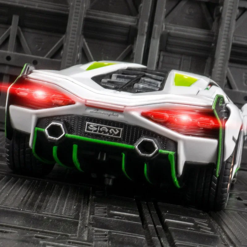 1:24 سيان محاكاة سبيكة سيارة نموذج التراجع الرياضة سيارة نموذج الحلي الصبي هدية عيد ميلاد جمع لعبة
