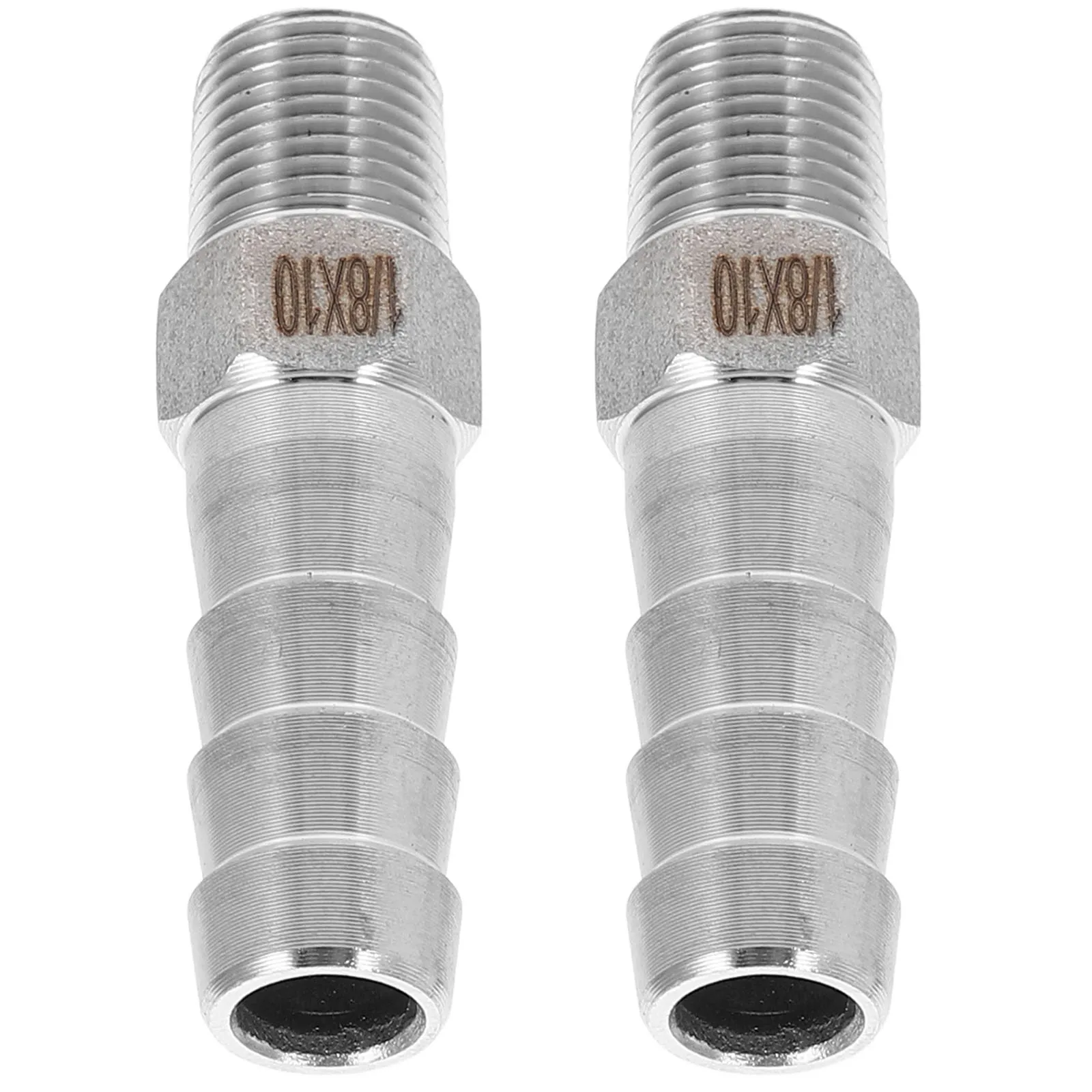 

2pcs Stainless Steel Barb Fitting 8Mm Dn8 1/4 Npt Male Thread Hose Connector For Air Water Pex Rv Plumbing Pipe Fittings