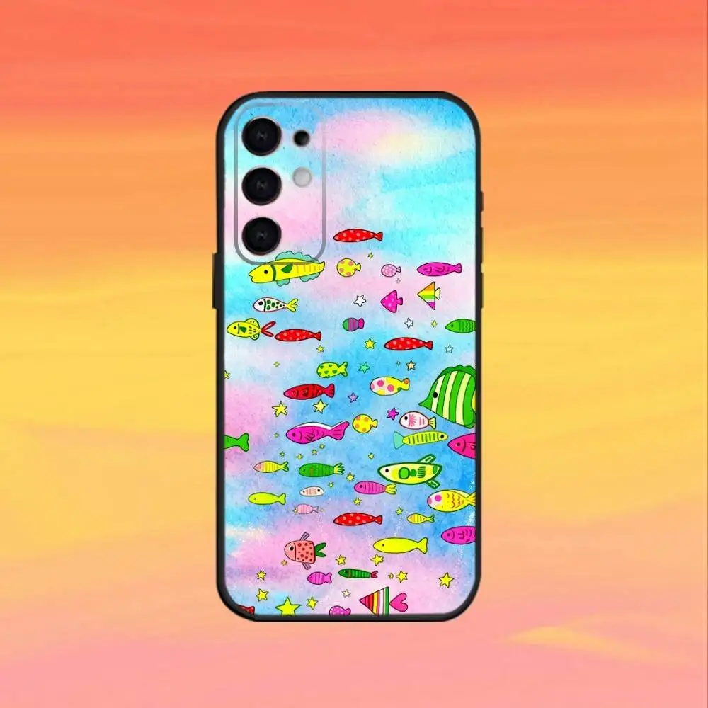 삼성 S 25,24,23,22,30,21,10,9,울트라,플러스,라이트,FE,4,5 G 블랙 소프트 케이스용 많은 F-fish 전화 케이스