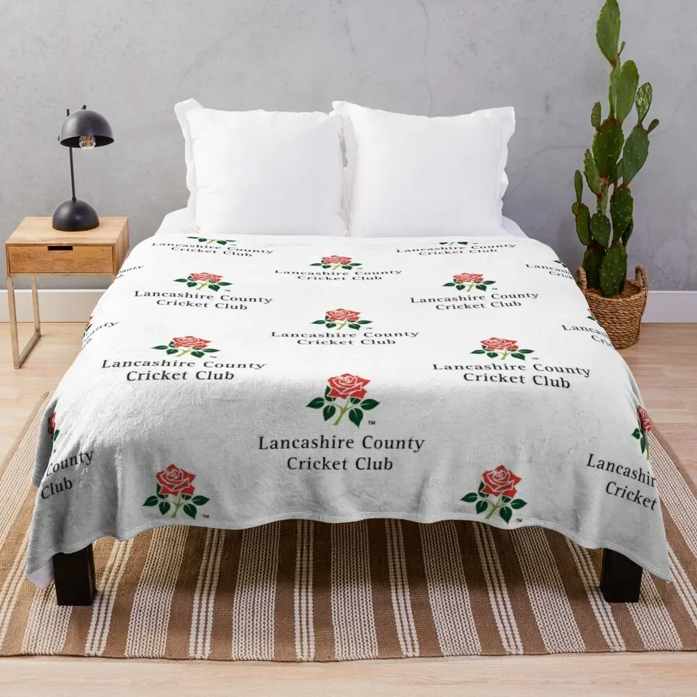 Lancashire County Cricket Club Throw Blanket Beach Thermal Blankets For Bed Blankets