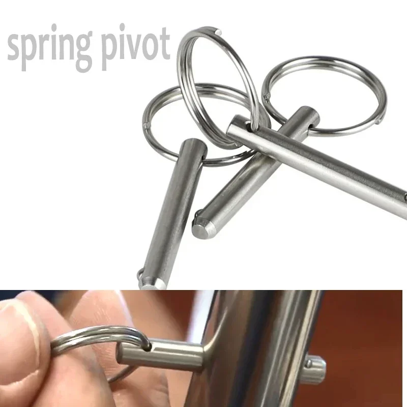 모터홈 비미니용 퀵릴리즈 볼 잠금 핀, 316 스테인리스 스틸, 마린 그레이드, 탑 데크 힌지 하드웨어, 해상 비미니용, 2 개