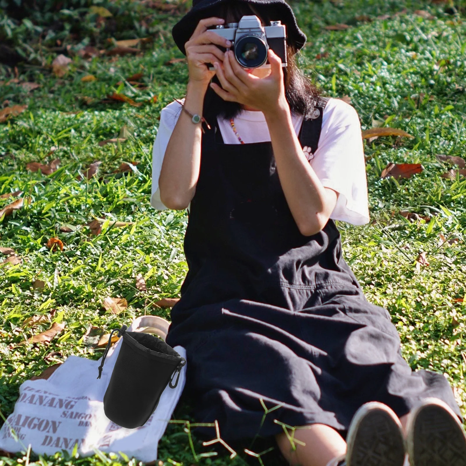 

Camera Lens Protective Bag Shockproof Shockproof Pouch Portable Camera Lens Storage Case for Travel Outdoor Use