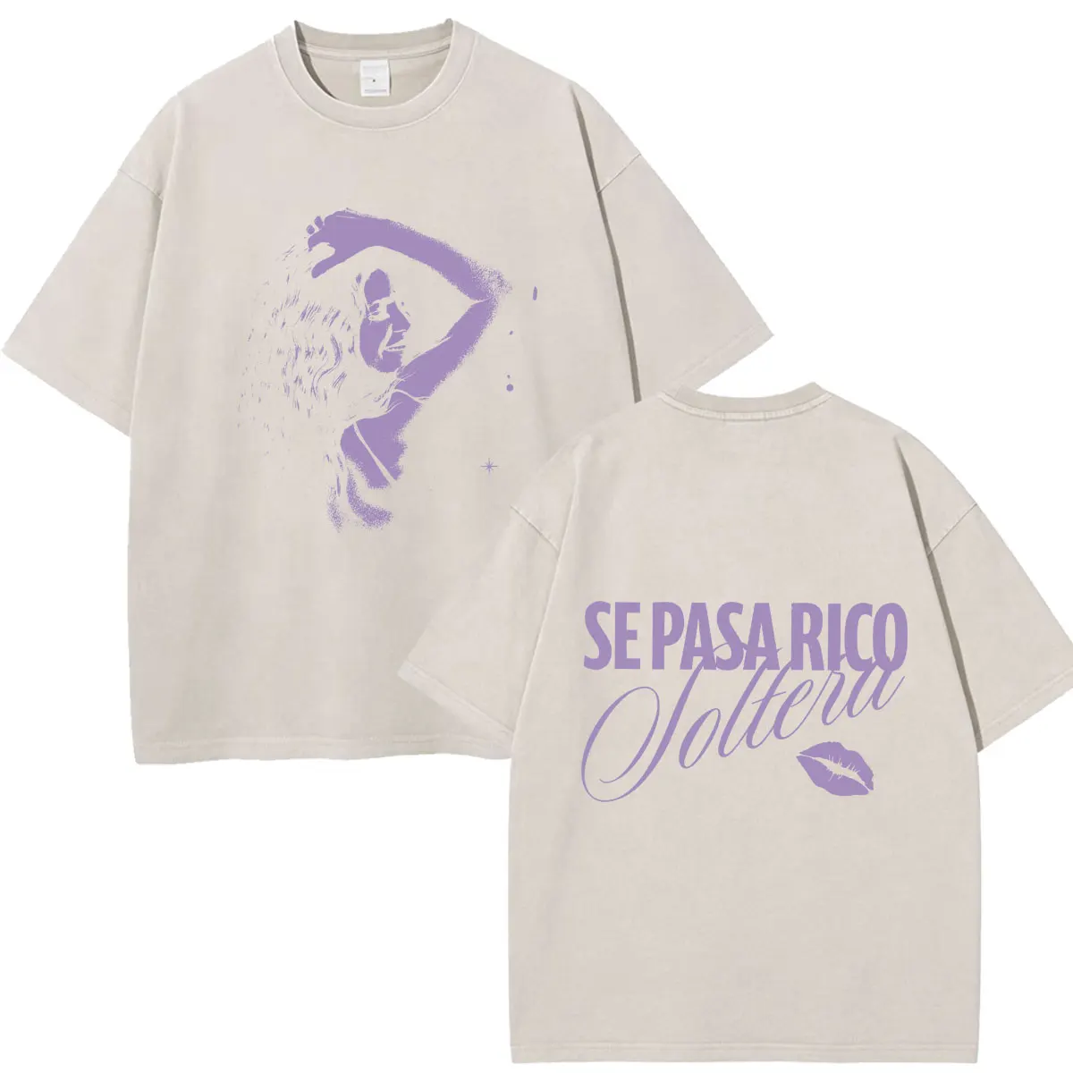 Shakira Las Mujeres Ya No Lloran 2026 Tour Print Vintage Washed Fan Geschenk T-Shirts Herren Damen Mode Locker Lässig Baumwoll-T-Shirt – Detail 25