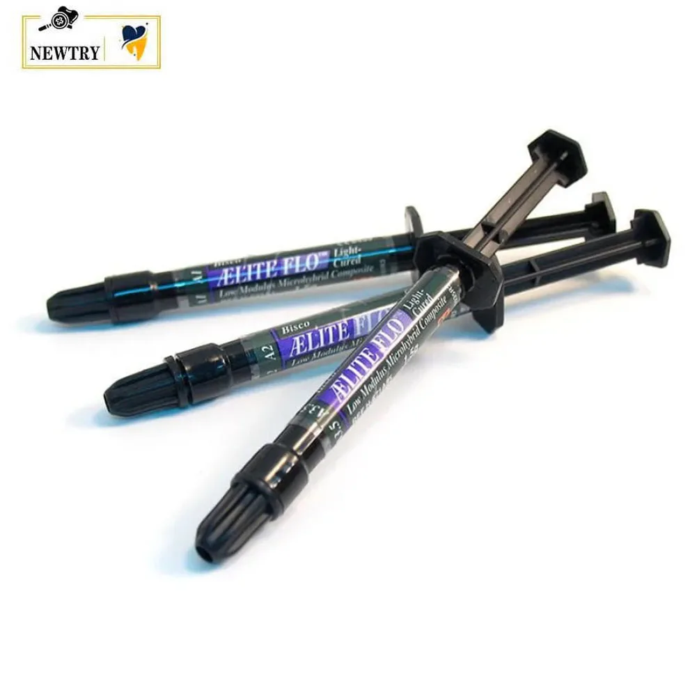 Композитный материал BISCO Aeliteflo Flowable, 1.5 г, шприц, низкомодульный микрогибридный светоотверждаемый, для реставрации зубов, оттенки A1/2/3/3.5