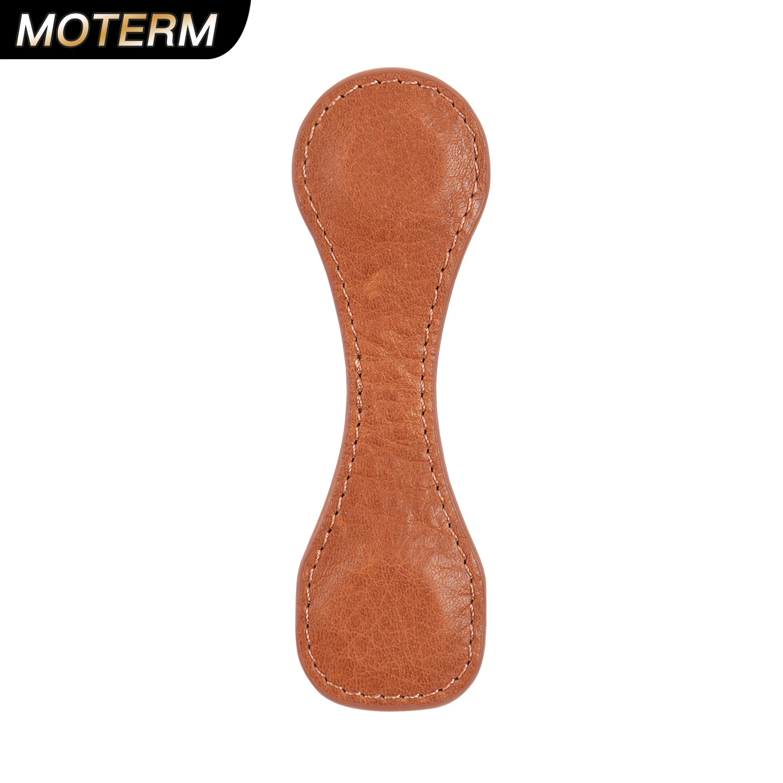 Moterm Full Grain Leather New Style Asymmetric Magnetic Clip Durable Planner Accessory Strong Magnetic Force Paper Clip Bookmark