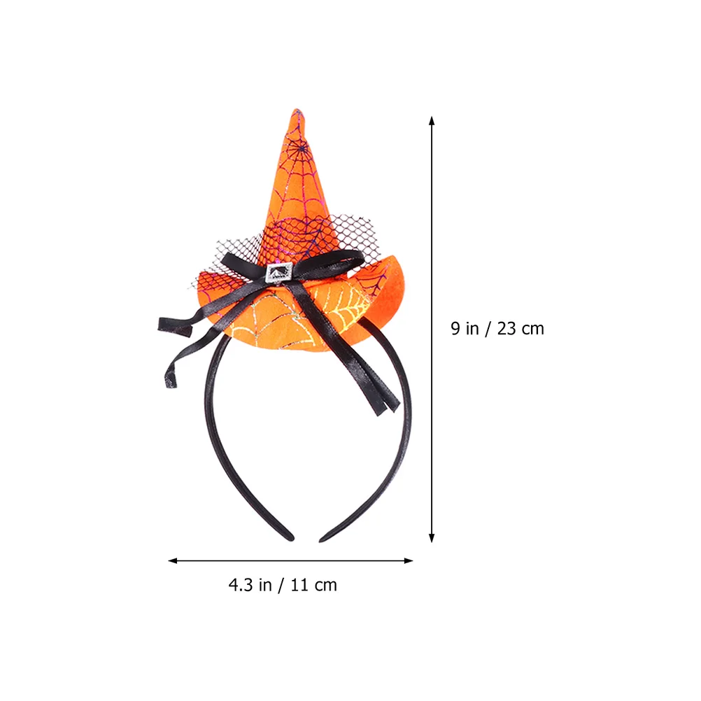 

6pcs Halloween Pumpkin Skull Headb s Witch Hat Hair Clasp Foldable Child Hats Party Supplies Fashion Accessories Safe Durable