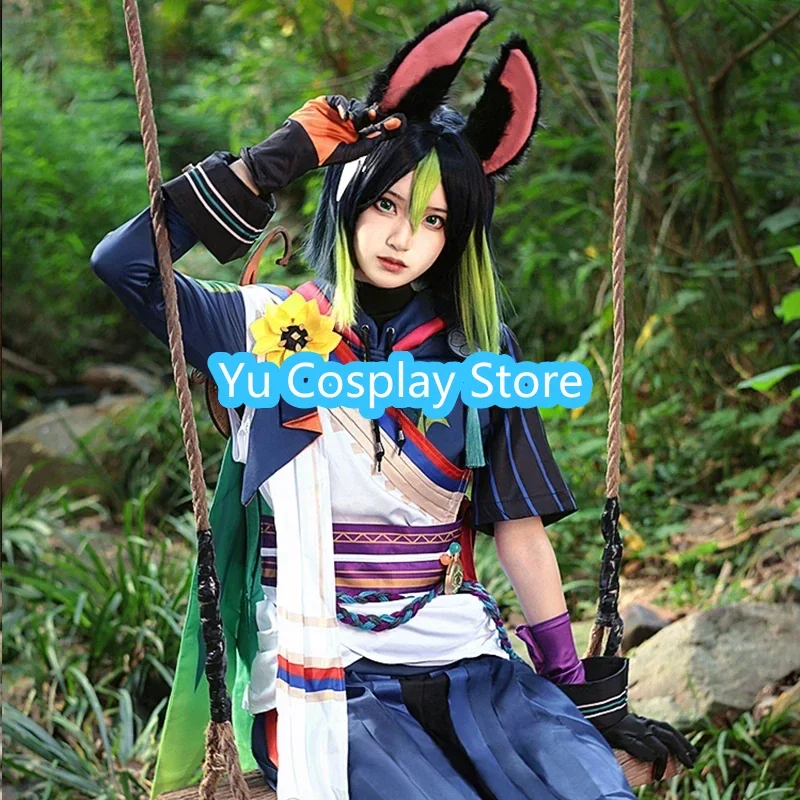 

Yu-Cosplay Game Genshin Impact Tignari Косплей Костюм Женский Необычный Вечерний Костюм Хэллоуин Карнавальная Униформа На Заказ