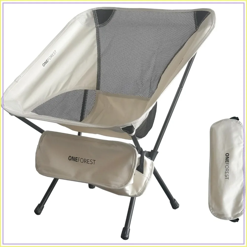 

Camping Chair, Foldable Portable Backpacking Chair for Beach Camp Hiking Outdoor Sport
