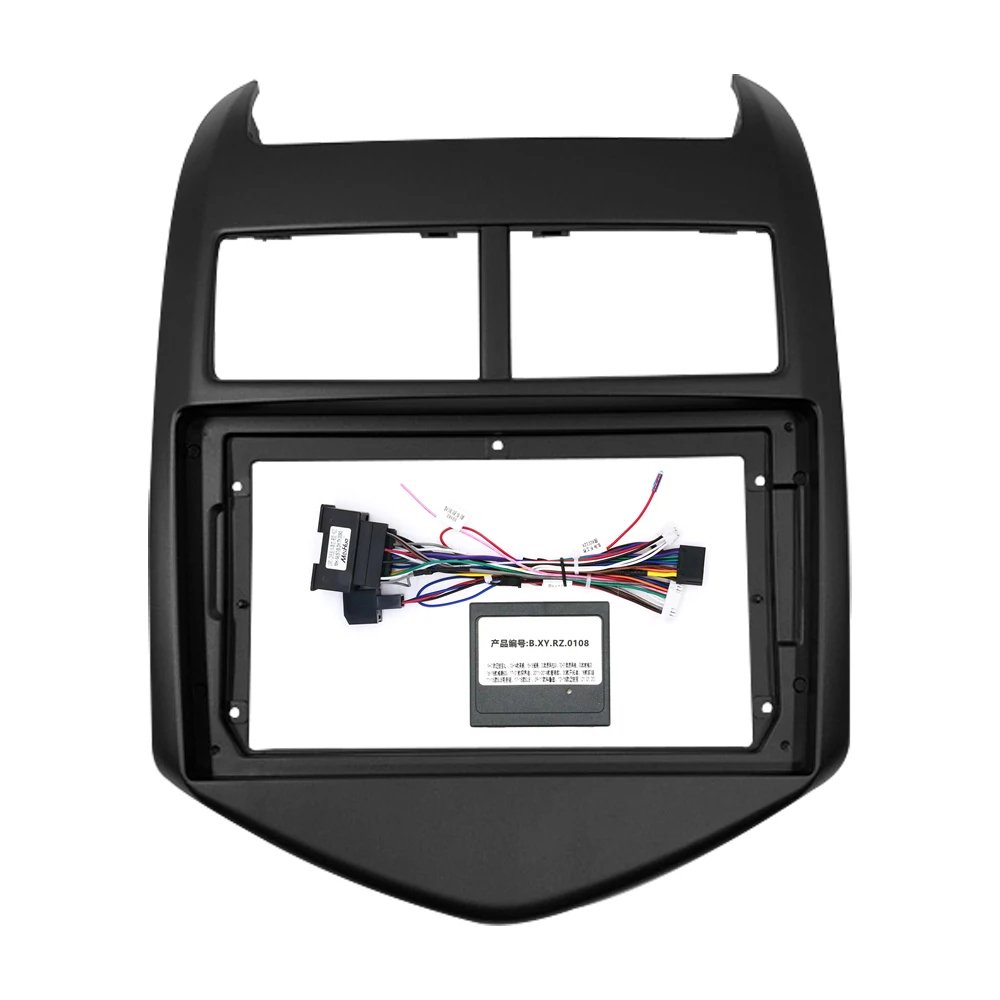 

Car 2Din Audio Face Plate Fascia Frame For Chevrolet AVEO/Sonic 9" Big Screen DVD Player Stereo Panel Dash Mount Kit