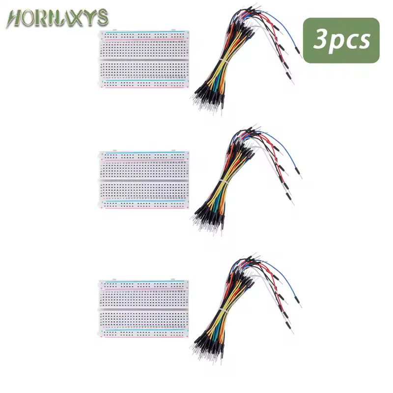 MB-102 Prototype Breadboard 400 830 Points Solderless PCB Bread Board Jumper Wires Cable Board DIY Dupont Wire for Arduino Kit - Image 9