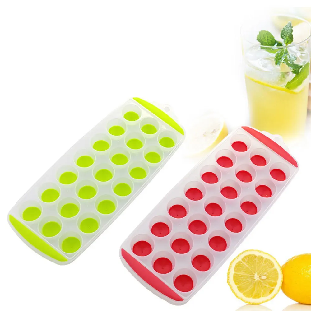 21 Grids Ice Cube Tray Ice Cube Maker Homemade Freezer for Cocktail Juice Ice Cream Cold Drinks Whiskey Kitchen Ice Cream Tools