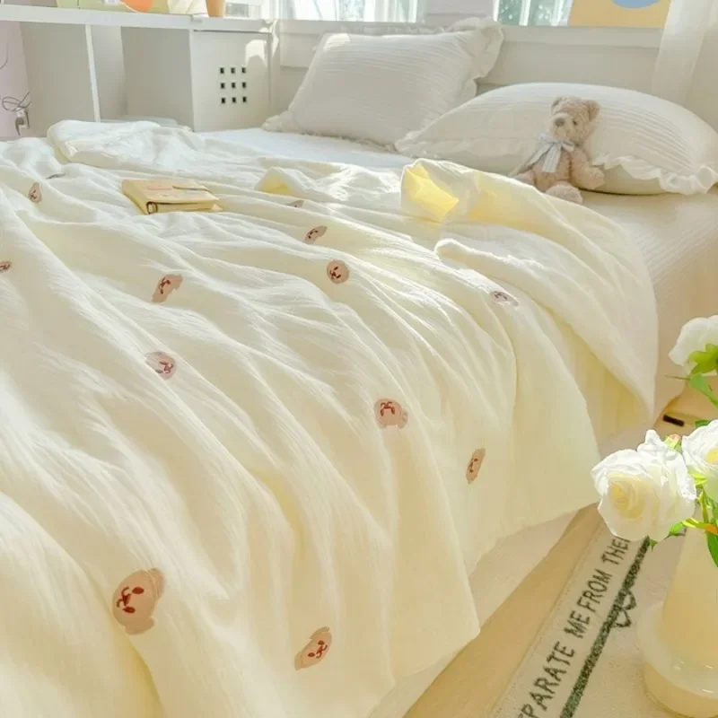 Class A Maternal and Infant Grade Double-layer Wrinkled Yarn Washed Cotton Summer Quilt Xia Liang Quilt Air Conditioning Quilt