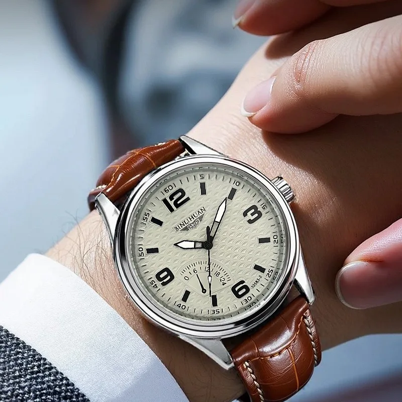 New Fashion Luxury Man High Quality Business Leather Watch Men Sports Quartz Watches Students Wrist Watches Gifts Reloj Hombre