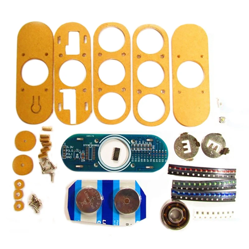 LED Fidget Spindle Making Kit With Housing Parts