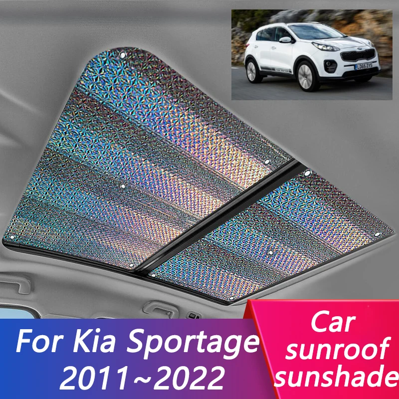 

For Kia Sportage SL QL MK3 MK4 2011~2022 2015 2019 2x Sunroof Sunshade Roof Sunscreen Heat Insulation Cover Car Sunroof Sunshade