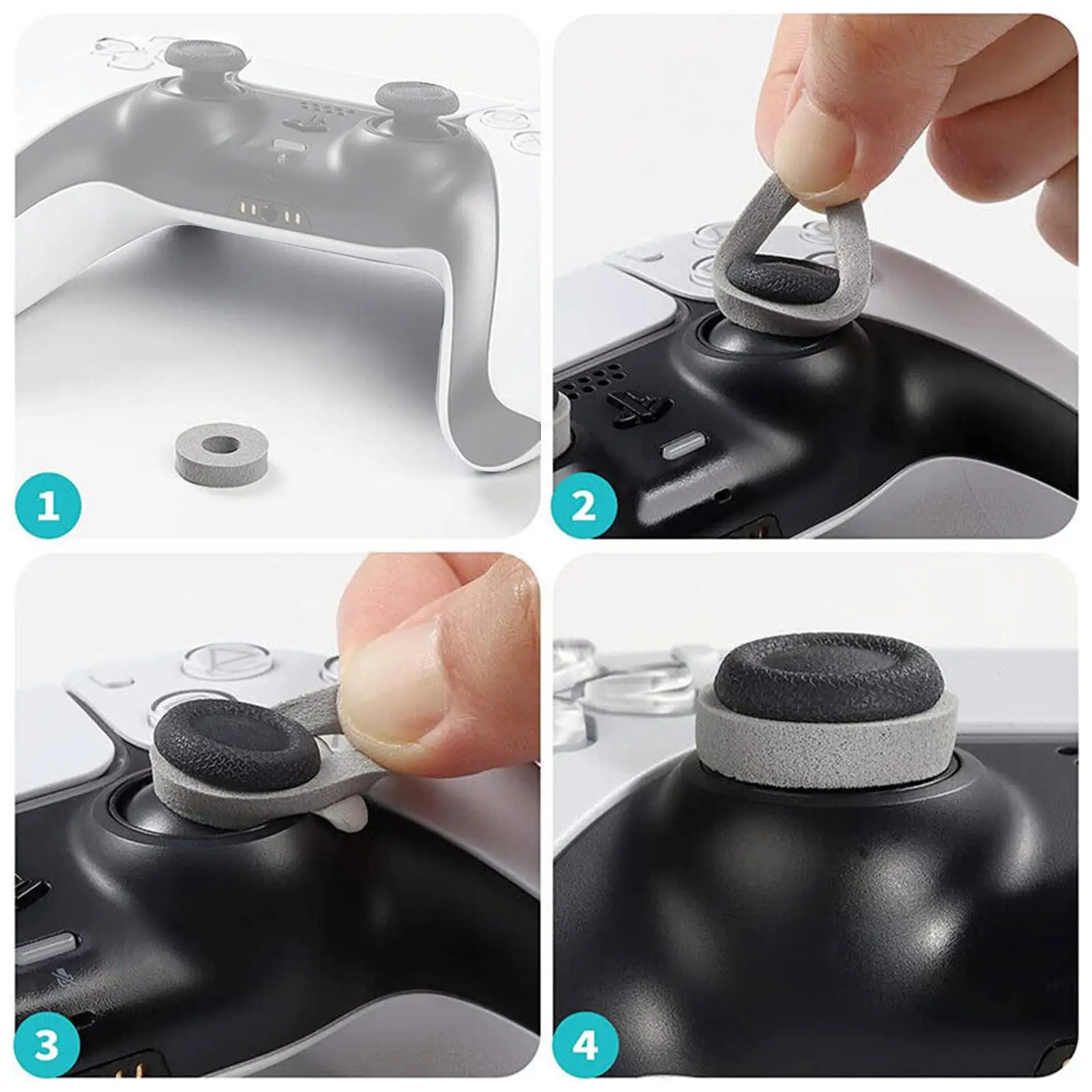 Anéis de precisão Analógico Ajuste Vara, Objetivo Assist Motion para Nintendo Switch Pro, PS4, XBox One Controller, PS5, Thumbstick