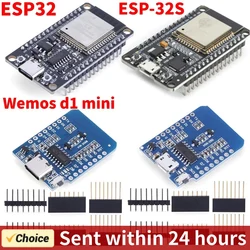 ESP32 WROOM-32/D1 Mini ESP8266 Development Board Wireless WiFi+Bluetooth module Ultra-Low Power Consumption SPI Flash ESP32s