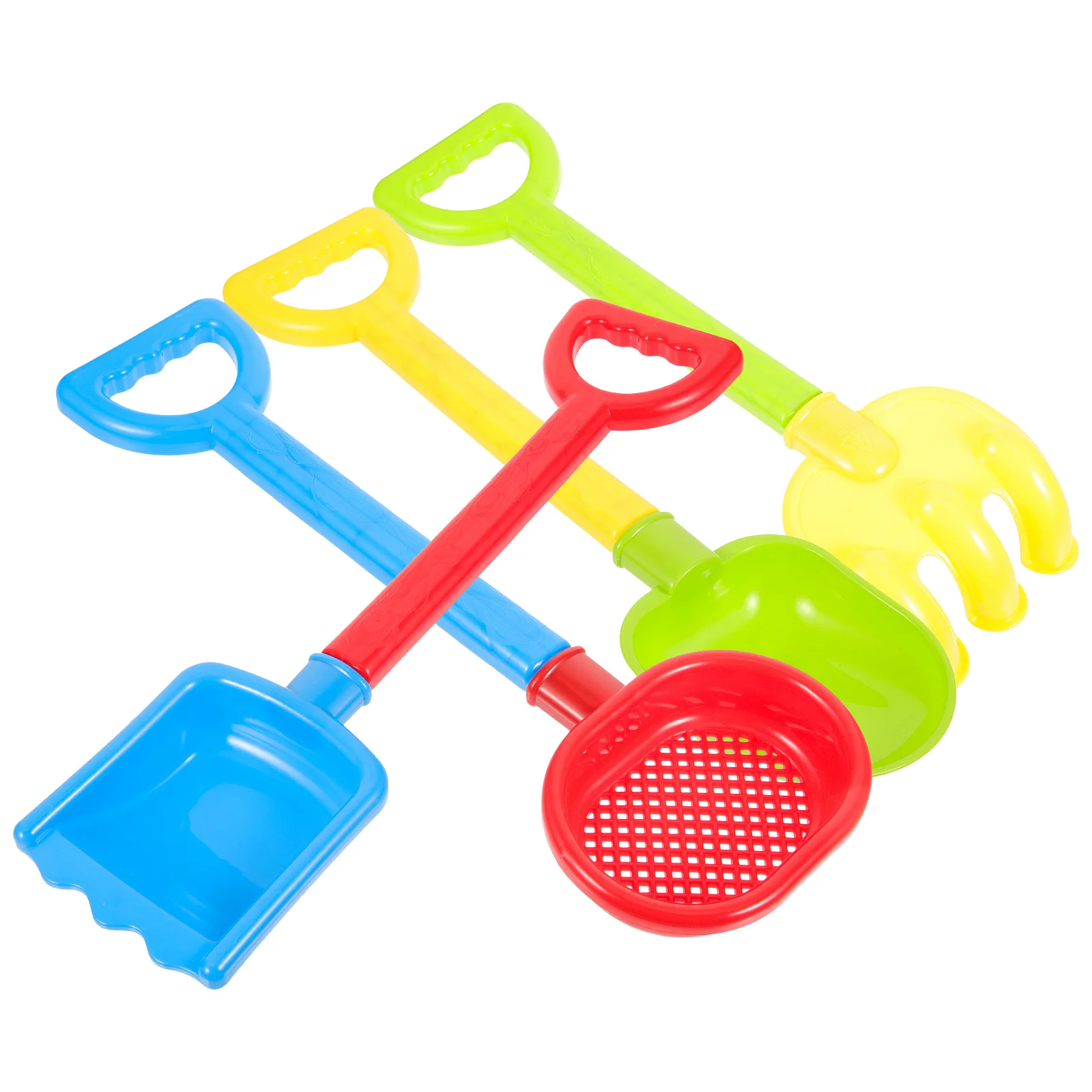 4 Pcs Beach Mini Outdoor Digging Shovels Kids Premium Plastic Service Time Fun Simple Snow Backyard Gardening Sandboxes