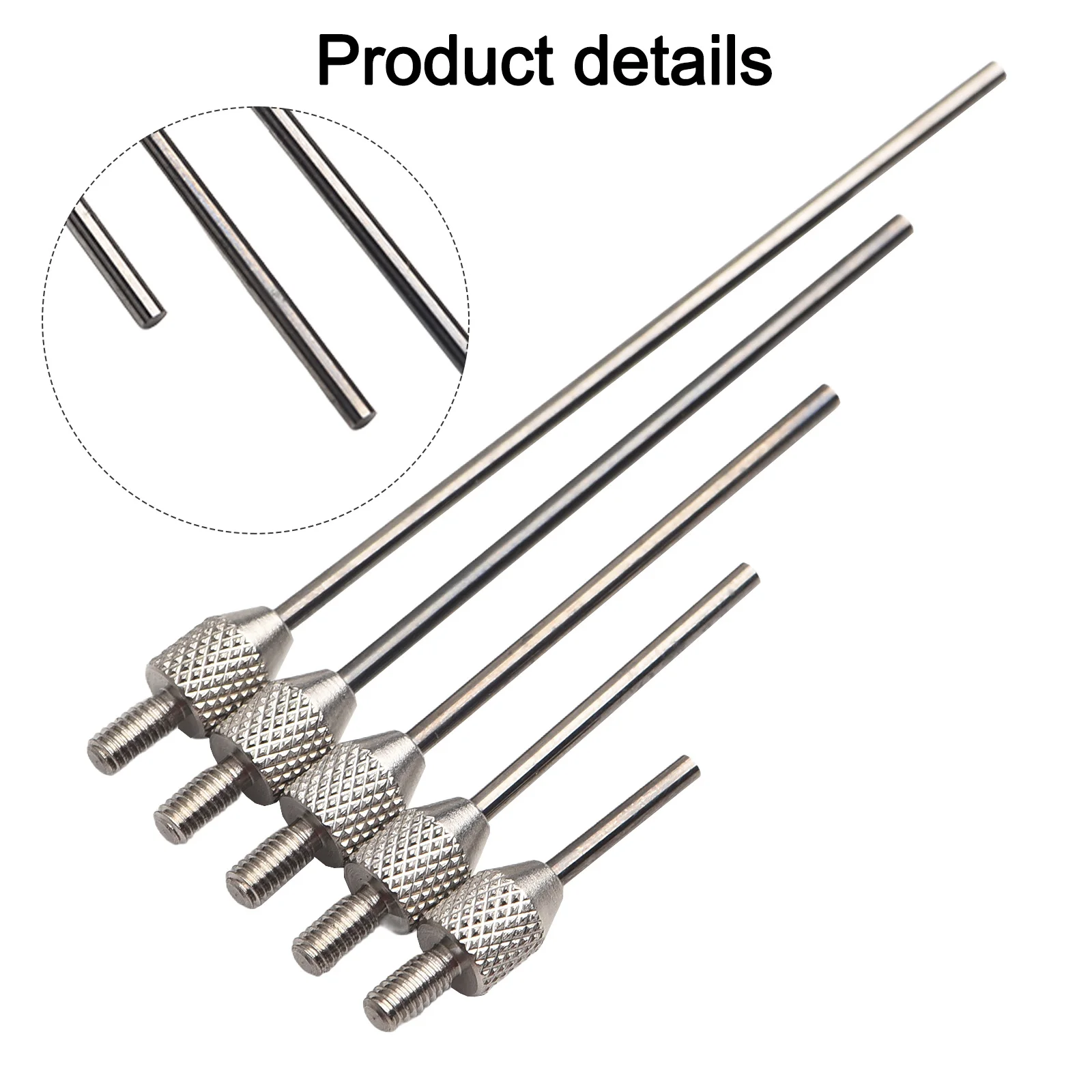 5pcs Pin Contact Points Carbide Needle Contact Points For Dial Digital Indicator Depth Gauge Dia 1.5mm For Probing Groove Hole