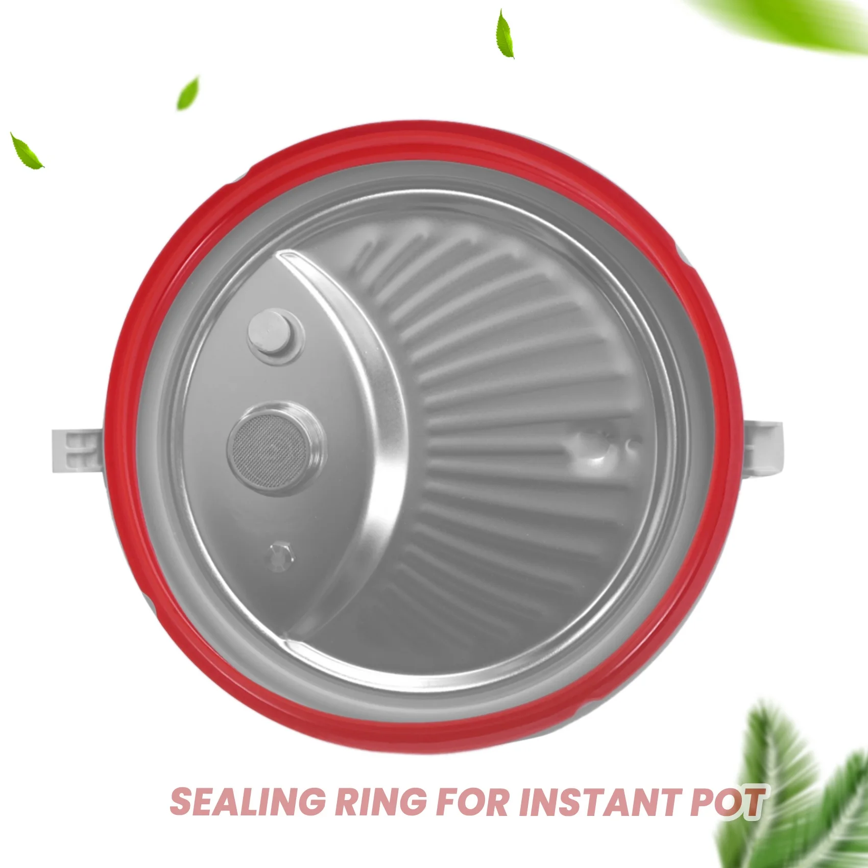 حلقة إغلاق من السيليكون A96K لملحقات وعاء طنجرة الضغط، تناسب موديلات 5 أو 6 كوارت، أحمر، أزرق وأبيض شفاف شائع #3