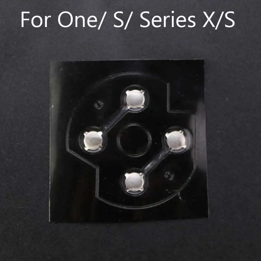 YuXi 4pcs Conductive Film Sticker for Xbox One S Controller Replacement D-Pad Button Metal Dome Snap for Xbox Series X/S