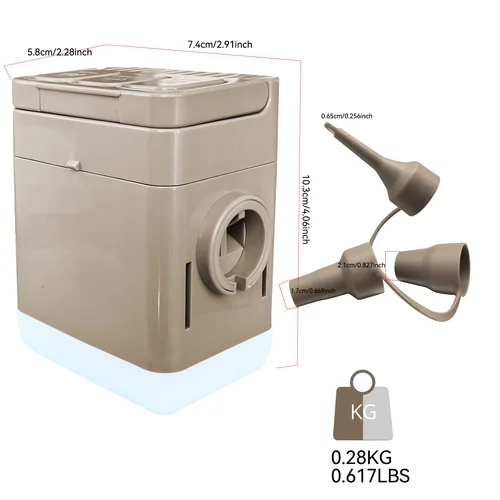 Imagen 2 del producto Bomba inflable eléctrica con luces, compresor de aire inalámbrico, inflar y desinflar bombas de aire para senderismo, equipo de Camping