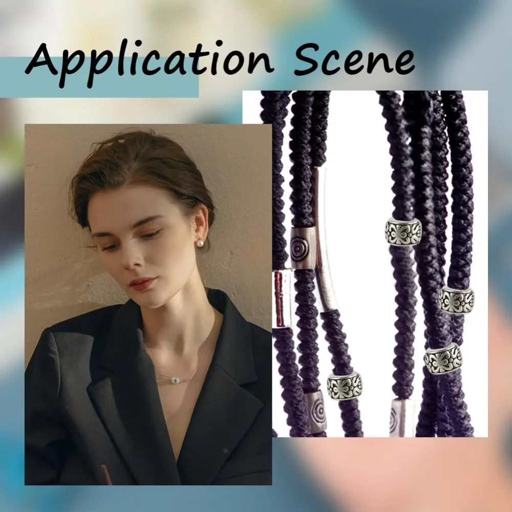 1 صندوق 150 قطعة 3.5 مللي متر ثقب كبير خزر عازل 8 مللي متر الفضة الأوروبية Rondelle حبة السائبة العتيقة عمود معدني برميل حلية صنع عدة #6