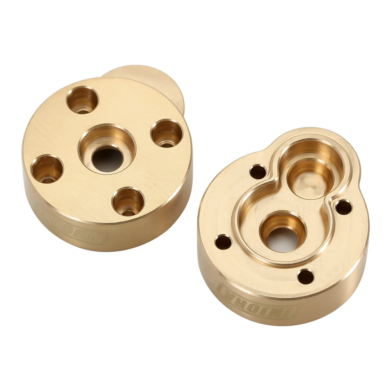 Heavy Brass Outer Portal Drive Housing Axle Cover 23g for 1/24 Crawler Car FMS FCX24 FCX18 Wagon Upgrade (FCX24-01)