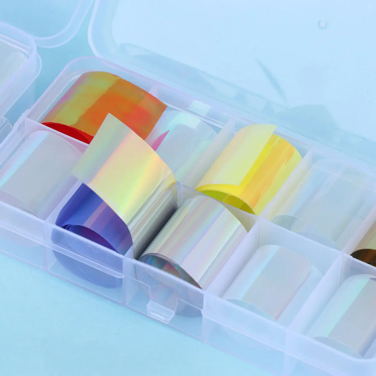3 Boxes Holographic Nail Patch Stickers Effect Easy Peel Apply for All Occasions Christmas Birthday Halloween Nail Art
