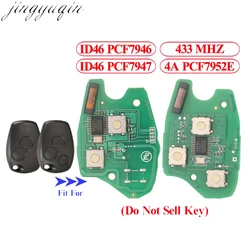 Jingyuqin 433MHZ ID46-PCF7946/PCF7947 4A-PCF7952E Chip For Renault Megane Clio 3 Scenic Kangoo 2/3 BTN Remote Car Circuit Board