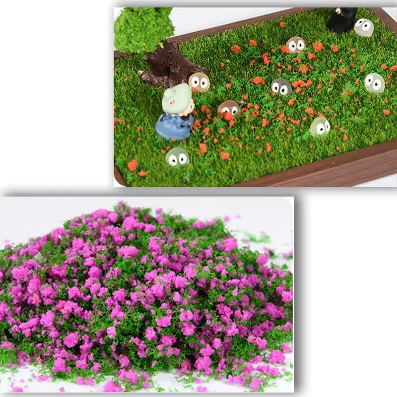 20g em miniatura colorido árvore em pó modelo árvores tufo para diy lowland arbusto edifício ferrovia jardim de fadas diorama kits