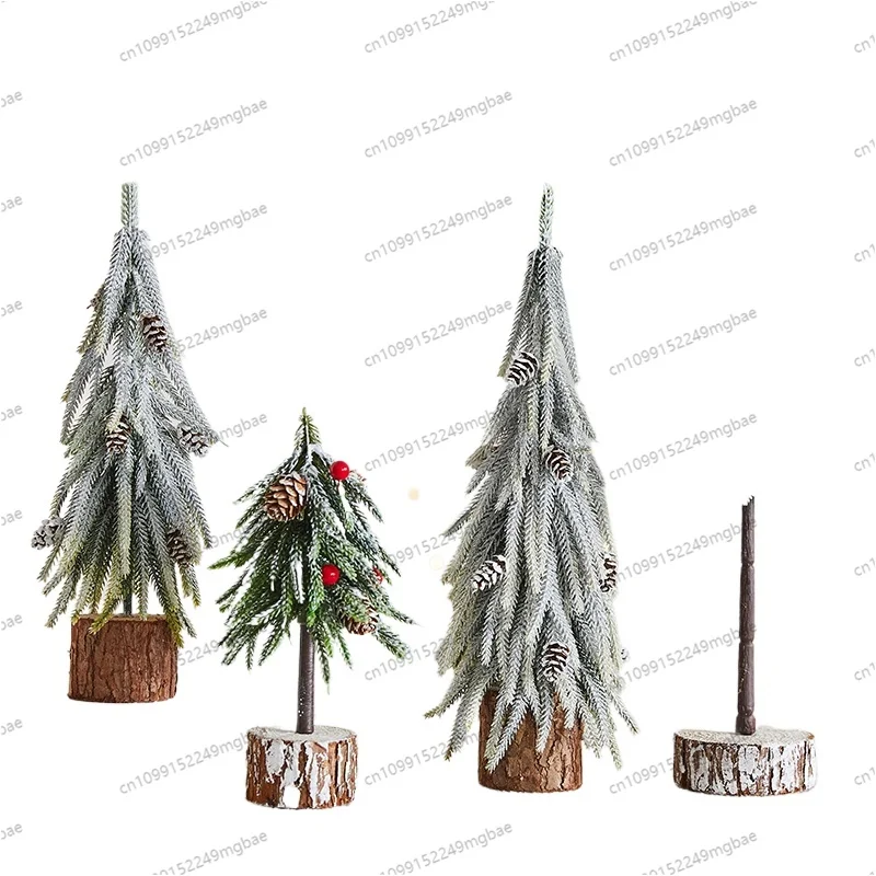 Christmas fall on the table Christmas tree mini small home shopping mall holiday decoration small ornaments view 3