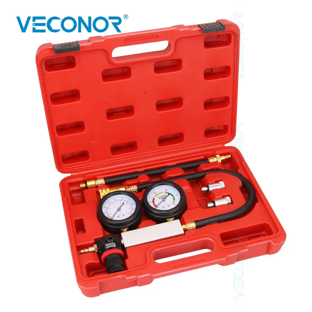 

TU-21 Petrol Engine Cylinder Leak Detector Inspection Tool Compression Tester Leakdown Pressure Test Gauges for Auto Repair