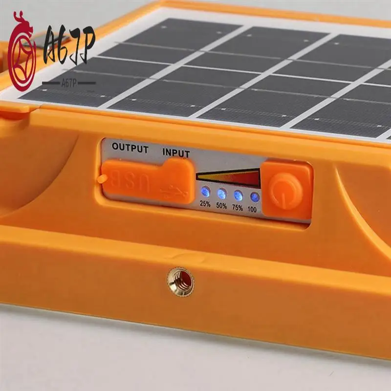 

A67P-LED солнечный прожектор перезаряжаемый аварийный светильник для кемпинга уличный водонепроницаемый портативный прожектор прожектор