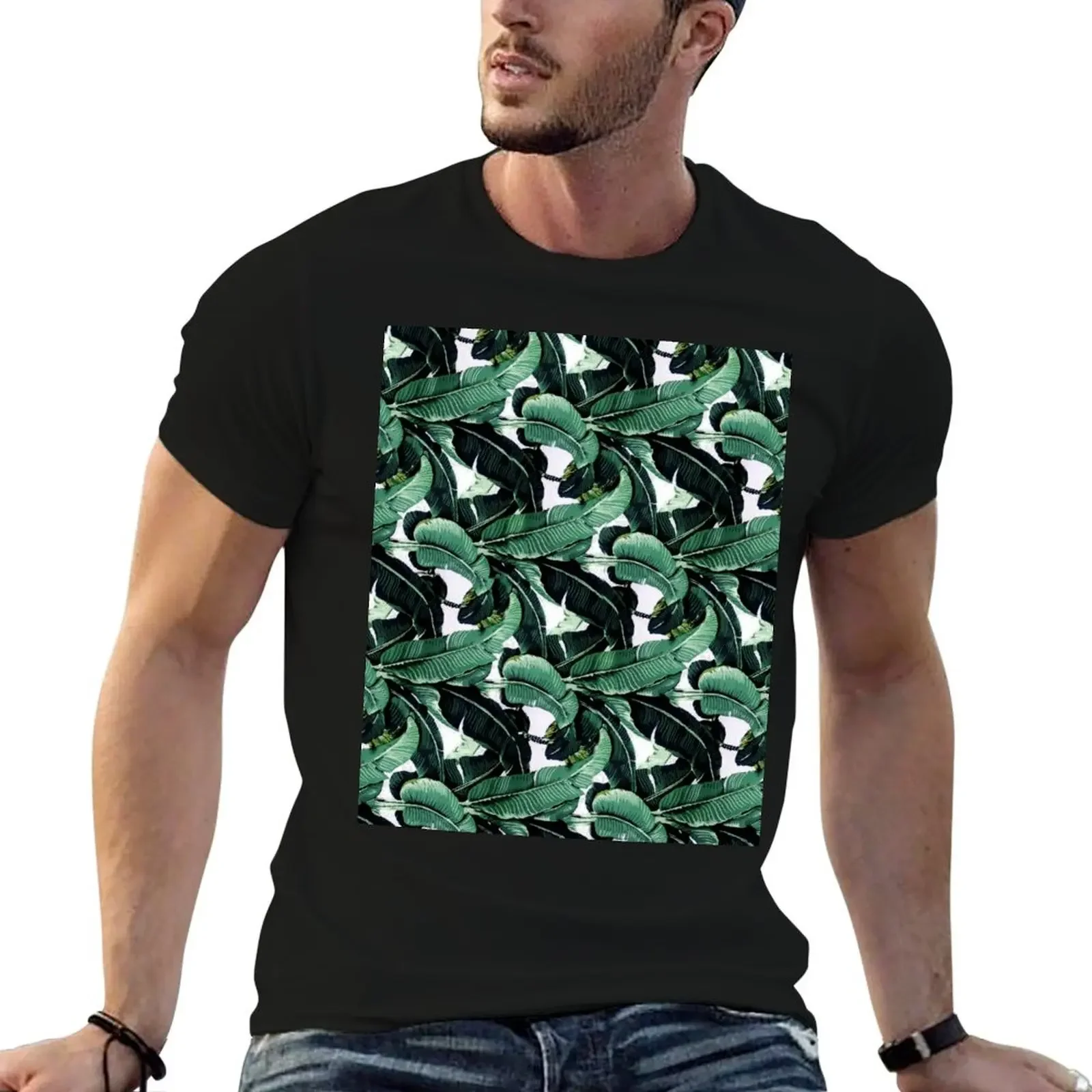 Banana Leaf T-Shirt croswit shirt man customs Funny t-shirt hippie clothes mens fashion