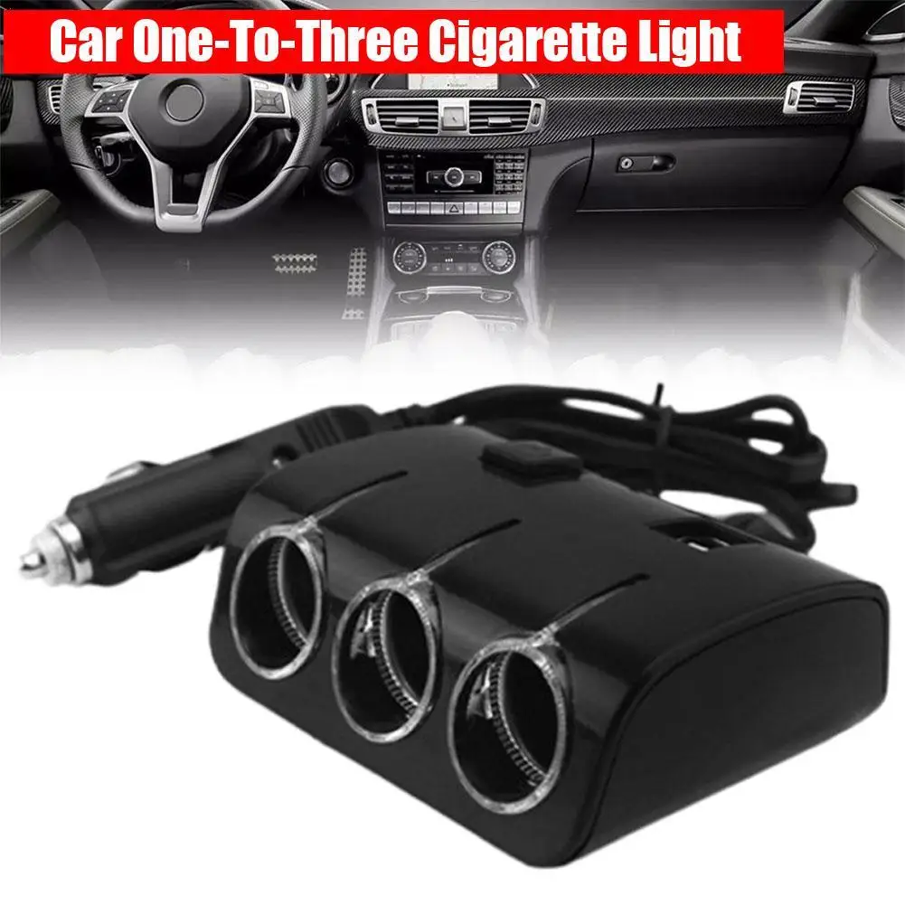 High Power Portable Sturdy Portable Cigarette Ignition Socket Lightweight Car USB Charger Three Socket For Car