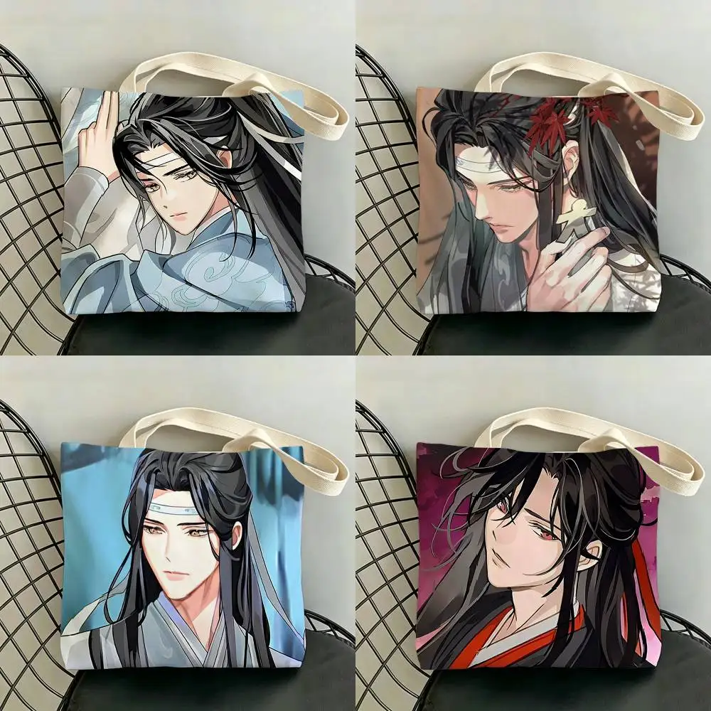 The Founder of Diabolism Mo Dao Zu Shi Storage Bags Double-Sided Print Large Tote Bag Durable Beach Picnic Foldable Gift Eco