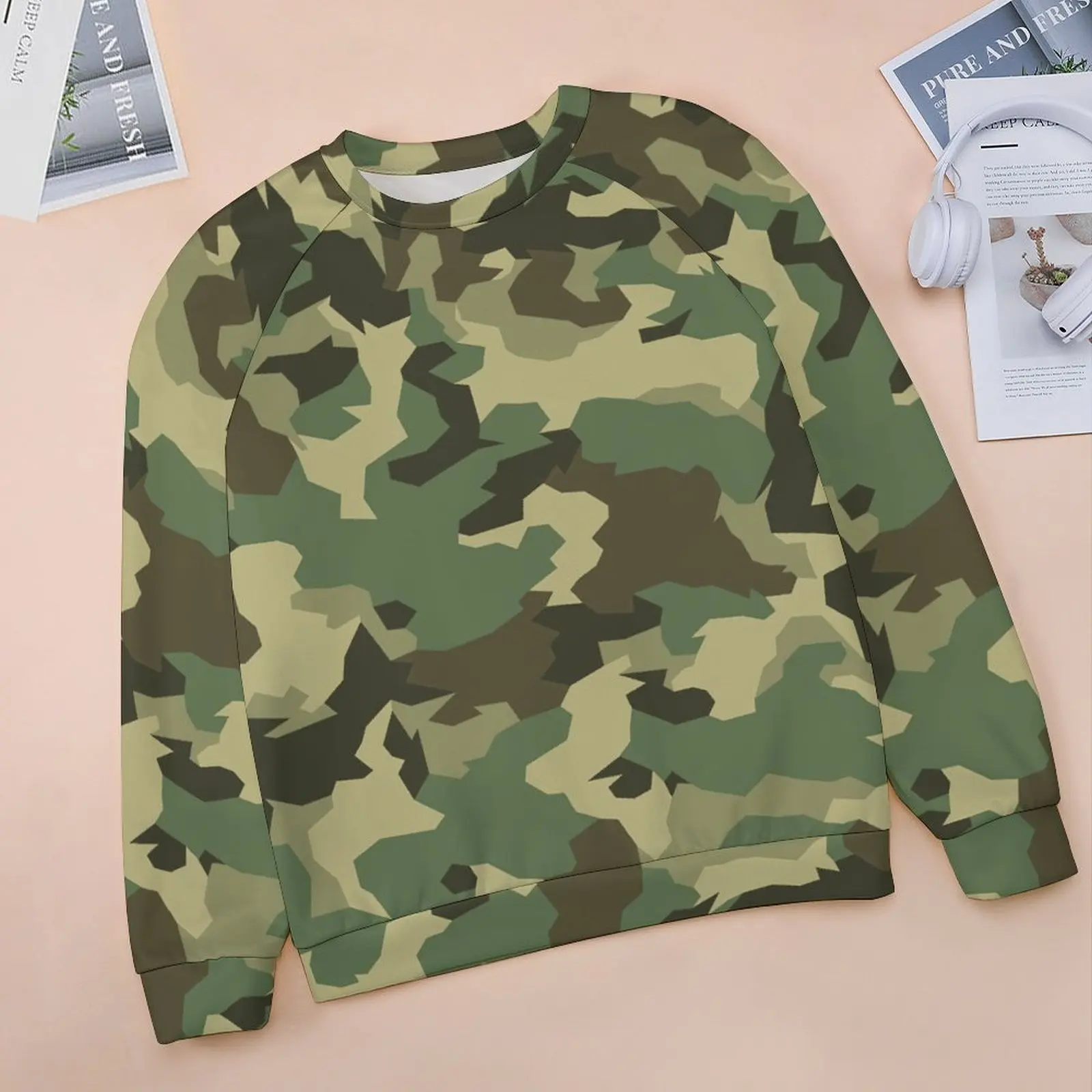 Classic Camo Casual Hoodies Camouflage Military Design Army Retro Hoodie Spring Long Sleeve Fashion Sweatshirts Birthday Gift