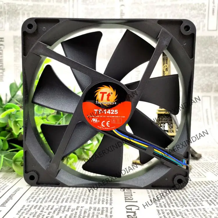 New  TT-1425 14025 DC12V 0.34A   14CM  Cooling Fan Assembly Kit