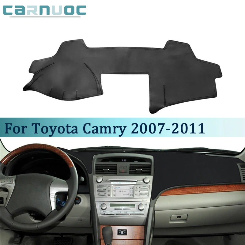 For Toyota Camry 2007 2008 2009 2010 2011 Non-Slip Leather Car Dashboard Cover Dashmat Dash Mat Interior Styling Accessories