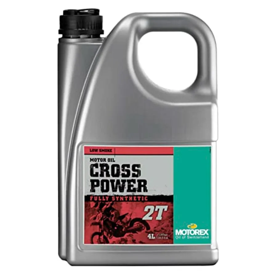 

Моторное масло Cross Power 2T 4 литра 171-204-400 для высокопроизводительных мотоциклов, синтетическая смесь, красное, 4 л