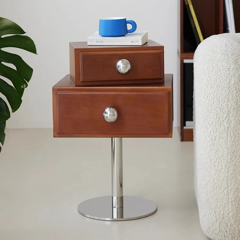 

Storage Modern Bedside Table Dresser Drawers Elegant Red Bedside Table Brass Elegant Mesita De Noche Dormitorio Home Furniture