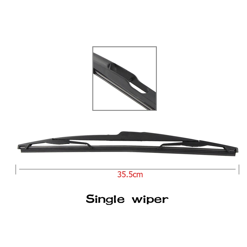 BEMOST Car Rear Windshield Windscreen Wiper Arm Blades Natural Rubber Accessories For Peugeot 206 355MM Year From 1998 To 2018