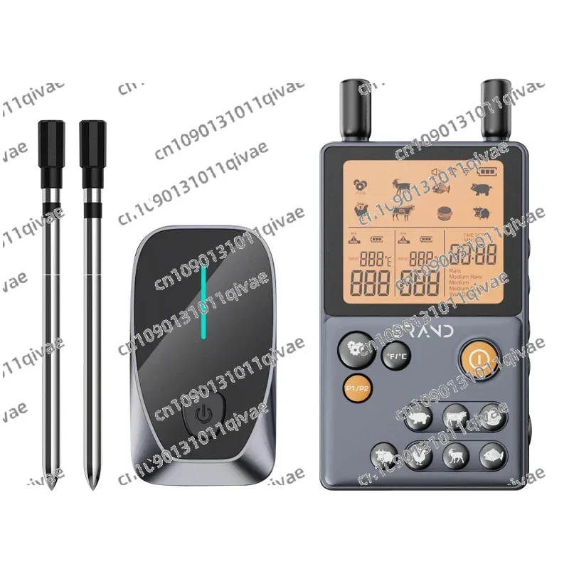 

Long Range intelligent Cooking Thermometer Wireless Digital Meat Thermometer With Dual Probe Thermometer