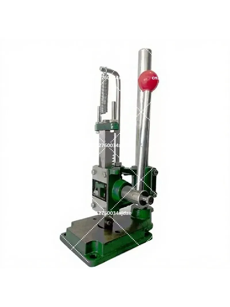 Manual Desktop Punch Press Machine Round Square Head Hand Operated Micro Stamping Tool for Jewelry Leather Craft