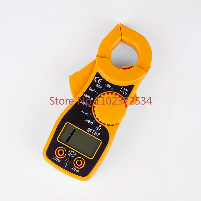 

MT87 Digital Clamp Meter Multimeter DC AC Voltage Current Tongs Resistance Amp Ohm Tester Non Contact Multimeter Digital Only TT