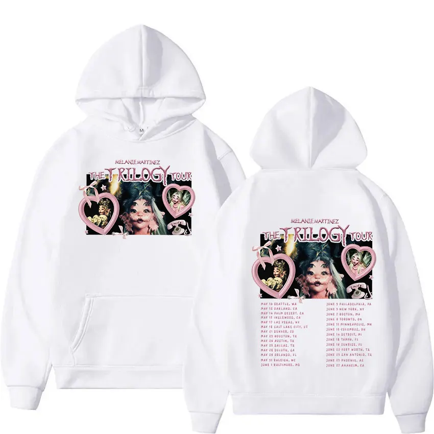 Singer Melanie Martinez The Trilogy Tour 2024 Hoodie Men Women Vintage Harajuku Oversized Sweatshirt Clothing Pullover Hoodies