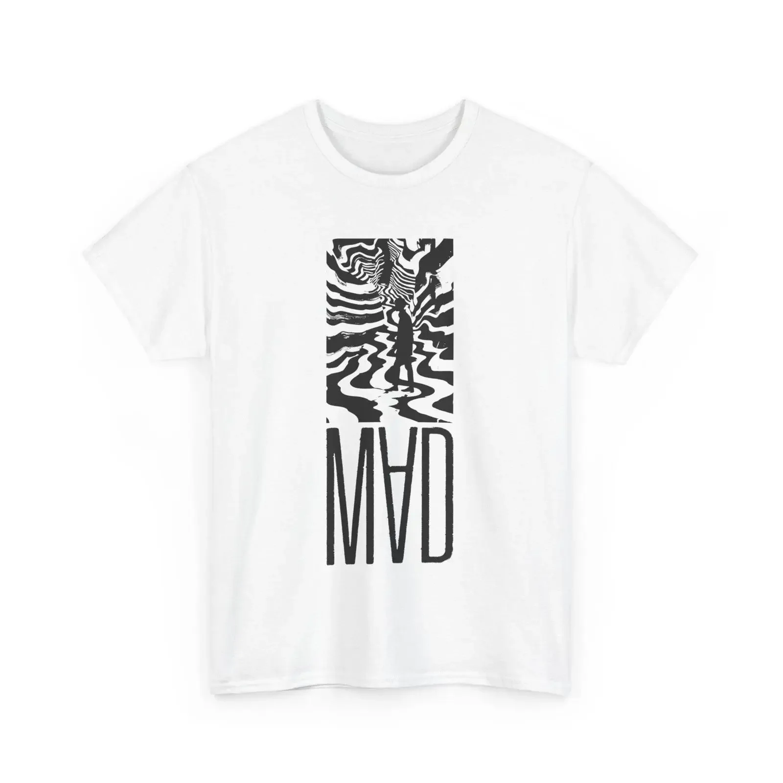 MAD 004 T Shirt minimalist and distressed aesthetics brand for creative people in 5 colorways vintage Washed Casual Slightly