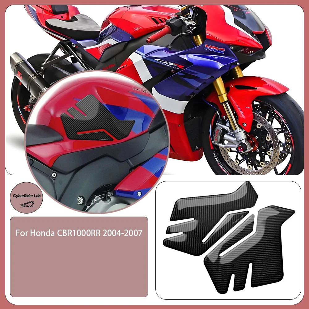 

For Honda CBR 1000RR 2004-2007 Carbon Tank Pad Knee Grip Traction - Back to School Gift for Riders​​