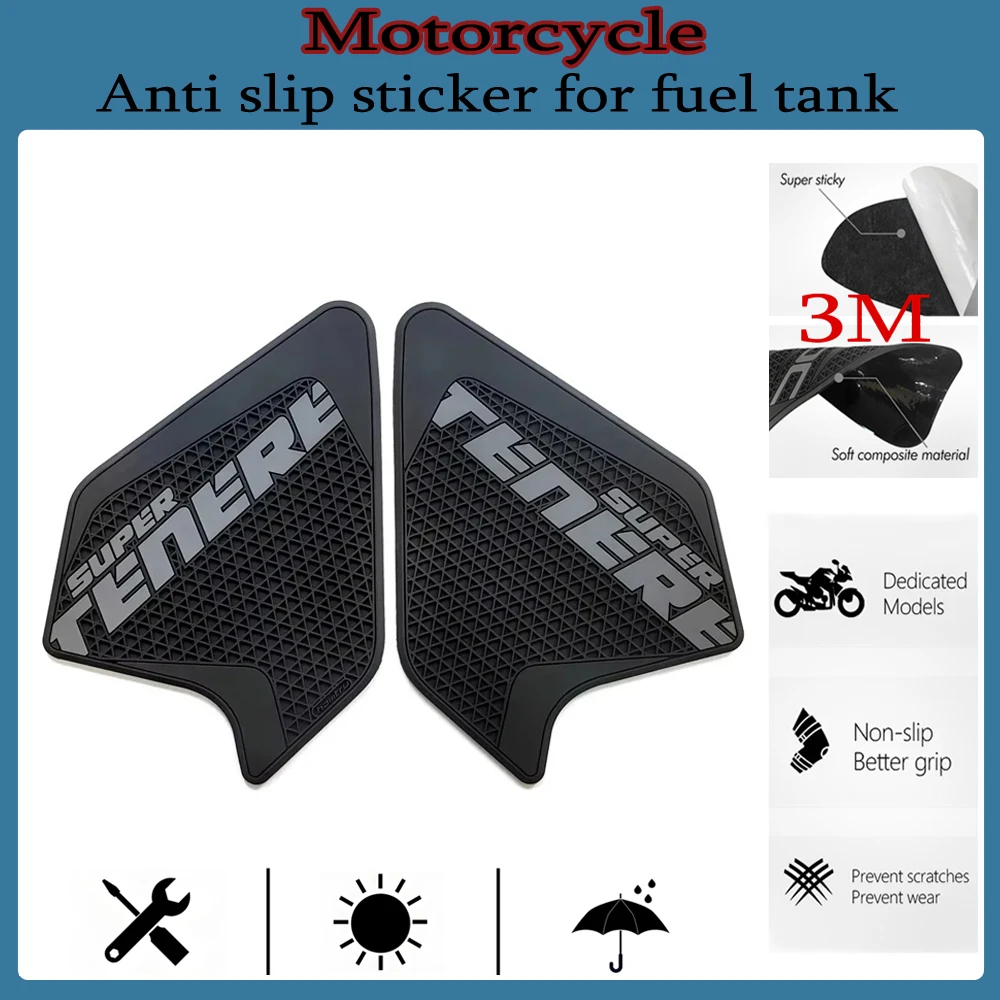 

for Yamaha Super Tenere XT1200Z 2012-2020 knee anti slip 3M silicone sticker motorcycle fuel tank side pad